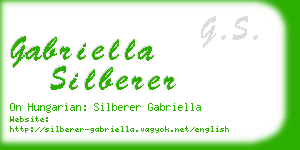 gabriella silberer business card